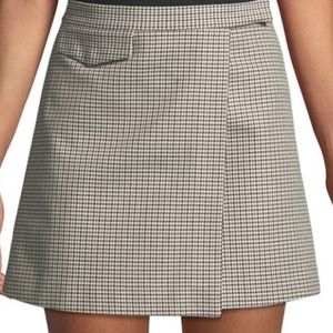 Theory Wrap Skirt in Fremont Plaid 12